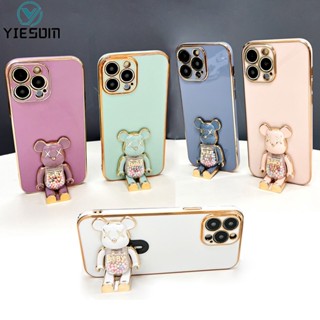 Ốp Điện Thoại Silicon Chống Sốc Có Giá Đỡ Hình Gấu Kaws Cho iPhone 14 13 Pro Max 14 Plus 13 Mini 14 Pro