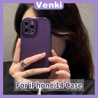 iPhone Case Purple Black Clear TPU Soft Case Transparent Simple Case Airbag Shockproof Protection Camera Compatible For iPhone 14 Pro Max 13 Pro Max 12 Pro Max 11 XR
