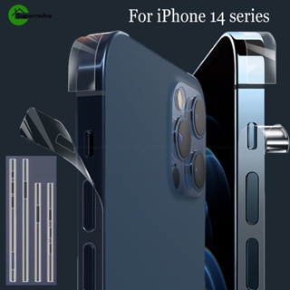 1 Bộ Phim Dán Khung Mặt Nhám Trong Suốt Chống Trầy Cho iPhone 14 14 Plus Pro Max