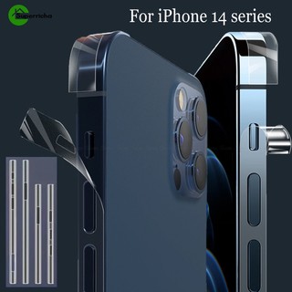 1 Bộ Phim Dán Khung Mặt Nhám Trong Suốt Chống Trầy Cho iPhone 14 14 Plus Pro Max