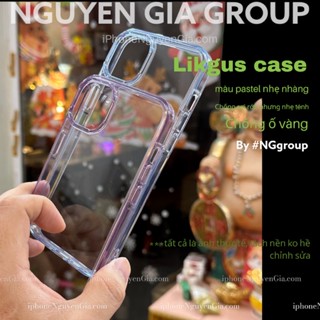 Ốp lưng viền tím mỏng chống shock LIKGUS iPhone 14 Pro Max iP 14 PLus tại Nguyễn Gia group cao đạt q5e