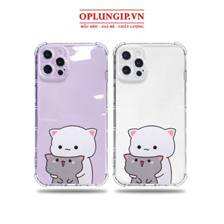 Ốp lưng iphone chống sốc đôi sticker mochi cho iphone 13 pro max 11 12 14 pro max mini x xr xs max 6 s 7 8 plus