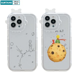 Suntaiho Ốp lưng iphone in hình phong cách Hoàng Tử Bé thích hợp cho iPhone 11 12 13 Pro Max 7 8 Plus XS Max XR