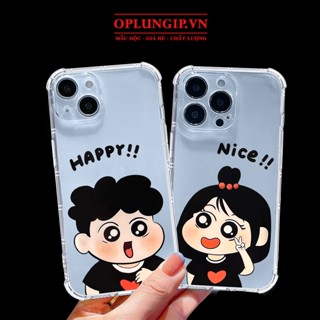 Ốp lưng iphone chống sốc ốp đôi Happy Nice cho iphone 11 13 pro max 12 14 pro max plus mini x r s max 6 s 7 8 plus