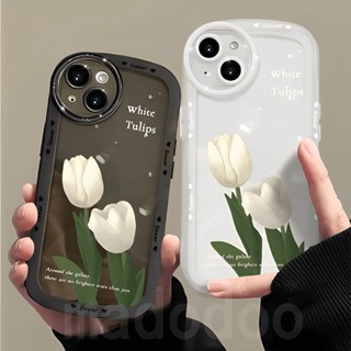 Oval Casing Redmi Note 12 12S 11 Pro+ 11S 10S 9S 11 10 8 9 9A 9C 12C 10C 9T Pro POCO X5 X3 M5 M3 C40 11T ins Cute Tulip Flowers Fine Hole Lens Protection Airbag Shockproof Anti-fall Soft Phone Case DYJ 09