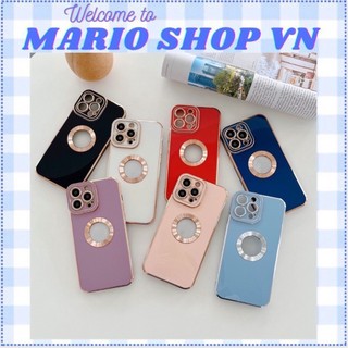 Ốp Lưng Hở Táo Viền Vuông Mạ Xi Cao Cấp Chống Ố Vàng 7 PLUS 8 PLUS X XS MAX 11 PRO MAX 12 PRO MAX 13 PRO MAX