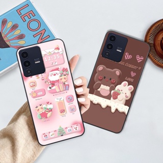 Ốp Vivo V23 5G in hình gấu chocolate kẹo ngọt siêu đẹp siêu xinh