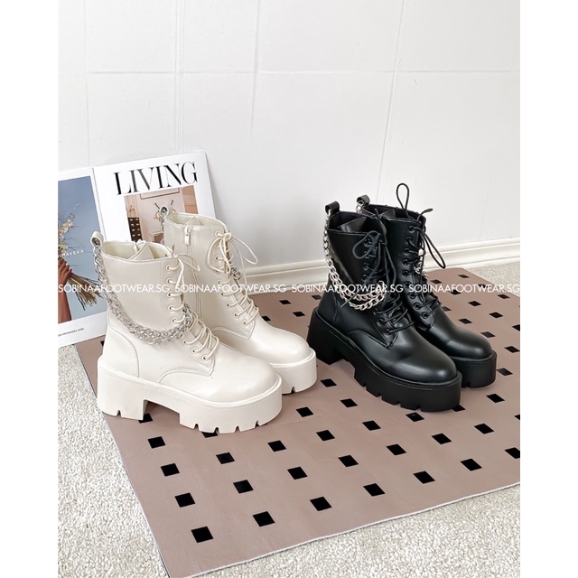 Boot nữ cổ thấp da mềm gót 5cm