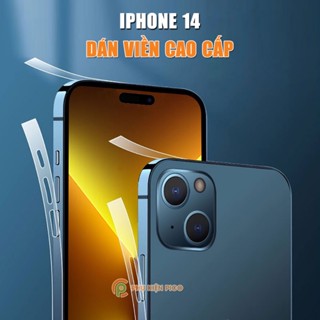 Dán viền Iphone 14 dẻo trong suốt PPF tự phục hồi vết xước - Dán dẻo viền Iphone 14 bộ 2 chiếc