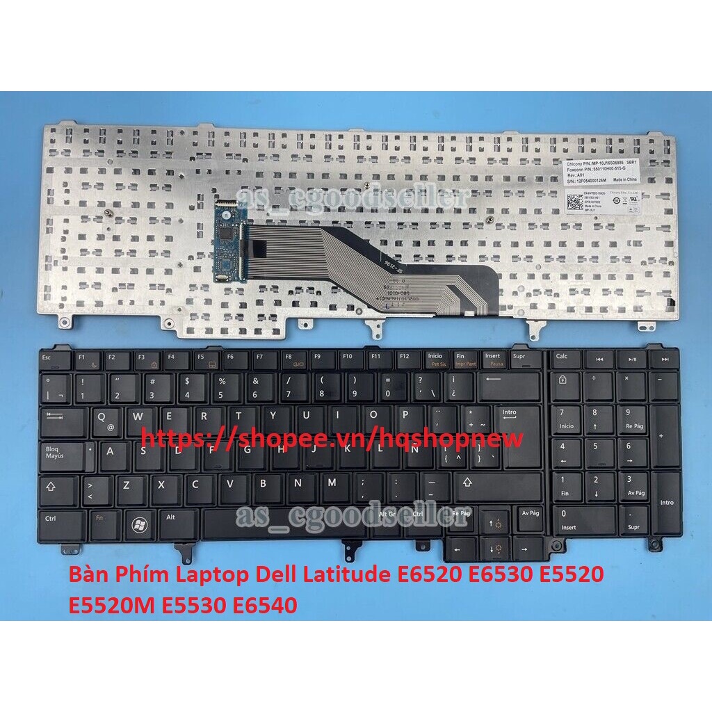 ⚡ Bàn Phím Laptop Dell Latitude E6520 E6530 E5520 E5520M E5530 E6540