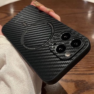 Ốp Điện Thoại PC Mỏng Nhẹ Họa Tiết Sợi Carbon Chống Va Chạm Cho iPhone 11 Pro Max 14 Pro Max 13 Pro Max 12 Pro Max