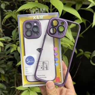 Ốp lưng iphone 14 pro max, 14 pro , 14,13 pro max , 13 pro , 13 , 12 pro max hiệu X&amp;M Touch Skin bảo vệ loa và cammera