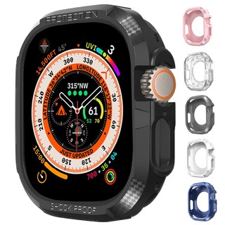 Khung Bảo Vệ Bằng TPU Cho Đồng Hồ Thông Minh Apple Watch Ultra 49mm 45mm 41mm 44mm 40mm iWatch Series SE 8 Ultra 7 6 5 4