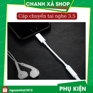 Cáp jack chuyển đổi tai nghe sang chân tròn 3.5 mm có hỗ trợ mic đàm thoại giắc [ jack đơn ]