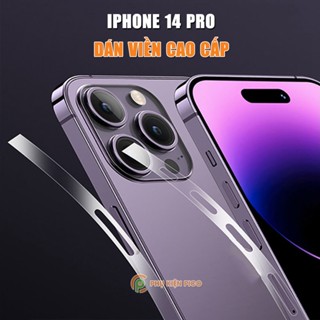 Dán viền Iphone 14 Pro trong suốt PPF tự phục hồi vết xước - Dán dẻo viền Iphone 14 Pro bộ 2 chiếc