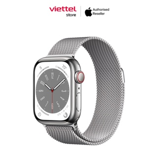 Apple Watch Series 8 viền thép dây Milanese Chính hãng