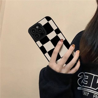 Pupil Vertical Pattern Black and White Grid for Apple 12Promax Phone Case 13/Iphone11/XR Silicone 14plus bg3H