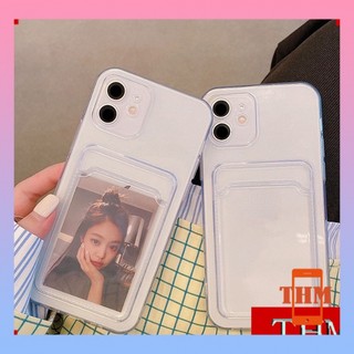 Ốp lưng Điện Thoại TPU Mềm Có Ngăn Đựng Thẻ Cho iphone 6 6plus 6splus 7 7plus 8 8plus xs xr xs max iphone 11 12 13 pro max plus promax-022