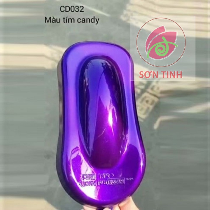 Sơn xịt Samurai CD032 - màu Tím Candy (cần sơn trên nền màu Bạc) (400ml)