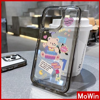For iPhone 14 Pro Max iPhone Case HD Clear Acrylic High Quality Hard Case Metal Button Protection Camera Cute Bear Compatible For iPhone 13 Pro max 12 Pro Max 11 xr 7plus 6splus