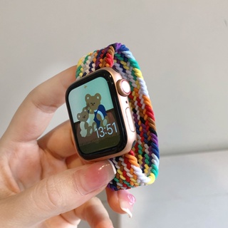 Dây Đeo Nylon Bện Thay Thế Cho Đồng Hồ Thông Minh Apple Watch iwatch 45mm 41mm 44mm 41mm 38mm 42mm