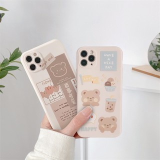 Ốp điện thoại dẻo họa tiết gấu cho XIAOMI REDMI NOTE 10 10S 10 PRO MAX POCO X3 NFC M3 REDMI NOTE 9 8 REMI 9C NFC 9 9T