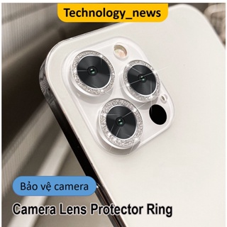 Miếng dán đính đá bảo vệ camera cho iphone 11 12 13 14 pro max,14 plus 12 13 mini đẹp lung linh