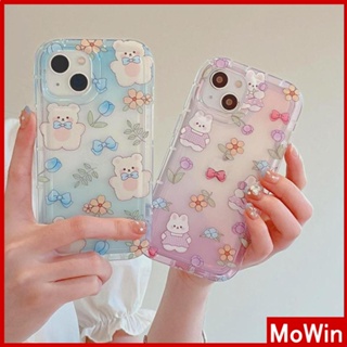 For iPhone 14 Pro Max iPhone Case Thickened TPU Clear Case Soft Case Airbag Shockproof Flower Bear Cute Compatible with iPhone 13 Pro Max 12 Pro Max 11 Pro Max 7plus XR xs max