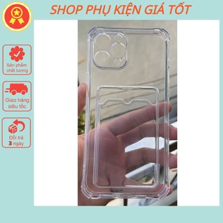 Ốp Lưng Iphone Dẻo Trong Suốt Chống Sốc Kèm Ví