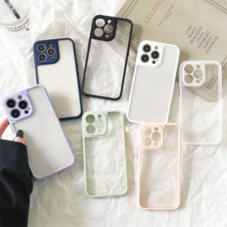 Ốp Điện Thoại Trong Suốt Viền Màu Cho iPhone 13 13 Pro 13 Pro Max 14 14 Plus 14 Pro 14 Pro Max