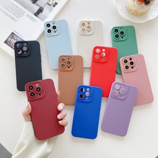 Ốp Điện Thoại Silicone Màu Macaron Chống Sốc Cho iPhone X XS XR 8 7 6 6s Plus Max