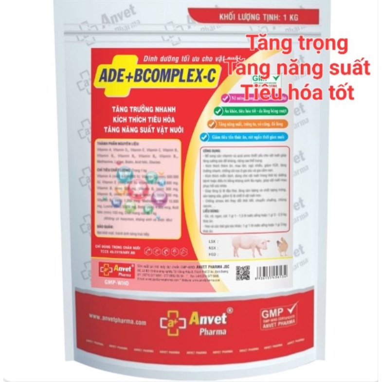 ADE Bcomplex C 1kg thức ăn cho thú cưng