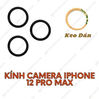 Kính camera 12 pro max kèm keo dán