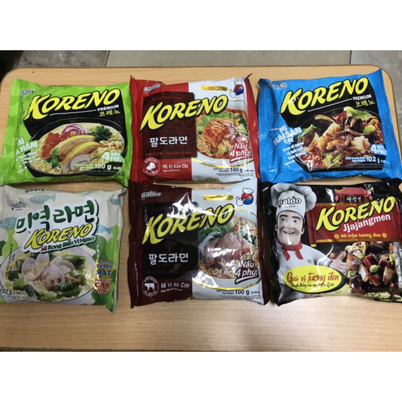Combo 6 Mì koreno đủ vị