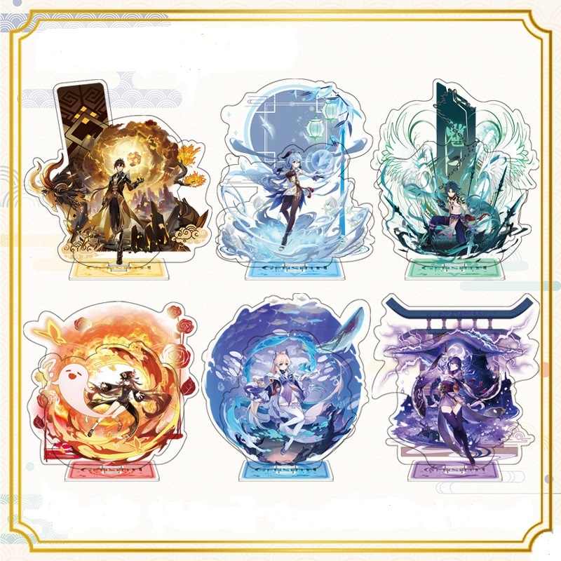 Móc Khóa, Standee anime - Genshin Impact cao cấp - Raiden Shogun, Hu Tao, Yae Miko, Ayaka, Zhongli, Nahida