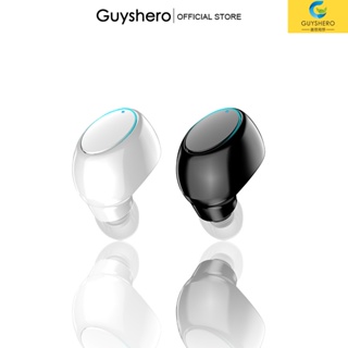 Tai nghe không dây GUYSHERO bluetooth chống nước IP67 âm thanh 9D tích hợp mi cờ rô hiển thị trên điện thoại máy tính