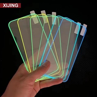 Kính Cường Lực Dạ Quang Bảo Vệ Màn Hình Cho iPhone 13 12 11 14 Pro Max Mini XR X XS 7 8 Plus SE 2022