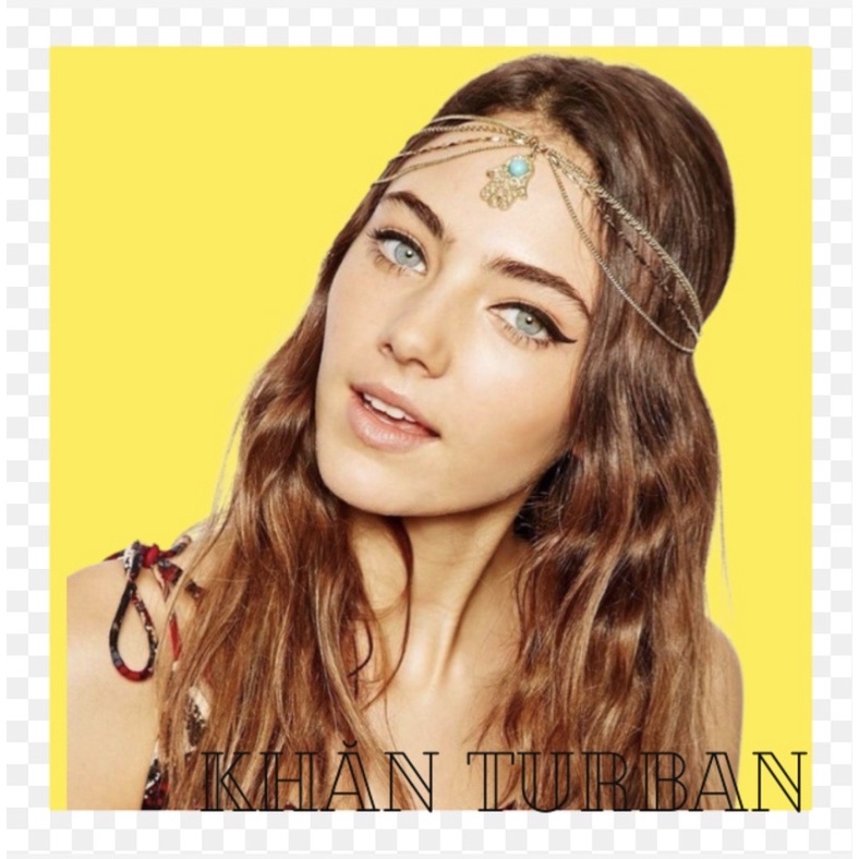 Bờm tóc đội đầu phong cách boho style