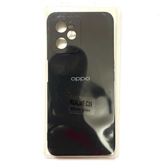 Ốp lưng Realme C35 / Narzo 50A Prime Dẻo Silicon Chống Bám Bẩn Màu Đen Hiệu Con Ngựa Feima