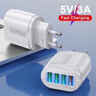 Củ Sạc Nhanh 3.0A Usb Qc3.0 4 Cổng