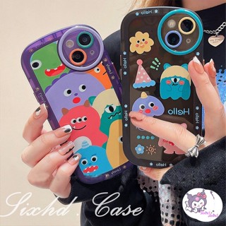 Compatible With Samsung A14 A13 A23 A04s A12 A33 A53 A03s A22 A32 A50 A50s A30s A34 A54 A11 A52 A51 A71 A72 A30 A20 A10 A03 A02s M02s M11 A73 sixhd Ốp Điện Thoại Mềm Chống Sốc Họa Tiết Quái Vật Hoạt Hình Cho