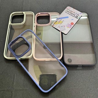 Ốp Lưng iPhone 14 Pro Lưng Trong Không Ố Vàng Viền Màu Hiệu LF SZLF