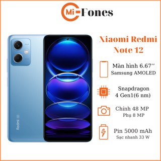 Điện thoại Xiaomi Redmi Note 12 - 5G Snapdragon 4 Gen 1 bảo hành 12 tháng
