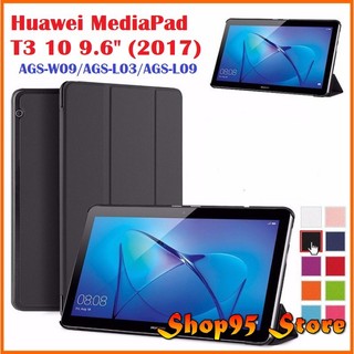 Bao Da Cover Cho Máy Tính Bảng Huawei MediaPad T3 10 (2017) Hỗ Trợ Smart Cover