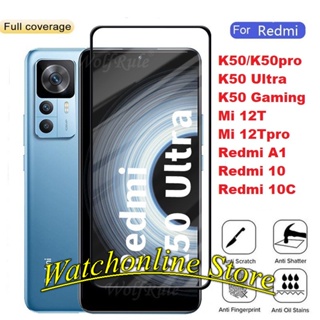 Cường lực Full màn cho Xiaomi Note 12/12 pro Redmi K50 K50pro K50 Ultra K50 Gaming Xiaomi 12T /12T Pro 10A 10C A1  ...