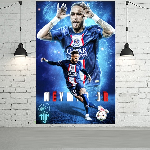 (size 60cm)decal dán tường neymar