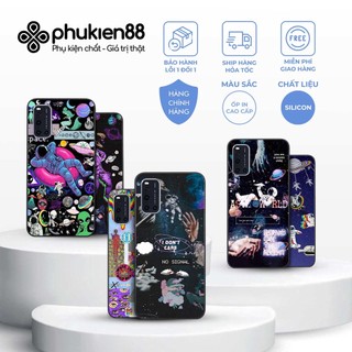 Ốp lưng Vivo V19 hình phi hành gia phê pha, lang thang trên mây, ốp rẻ bền đẹp