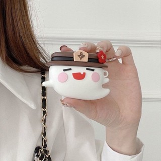 vỏ case đựng airpod 3 2 pro ma con đội mũ dạ quang 1158 - chống bám bụi va đập, chất ốp mềm mại