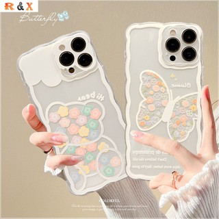 Ốp Điện Thoại TPU Mềm Trong Suốt In Hình Gấu Cho iPhone 11 13 12 14 Pro MAX 7 8 Plus 6 6s Plus 14 Plus Xr X XS MAX SE 2020 X