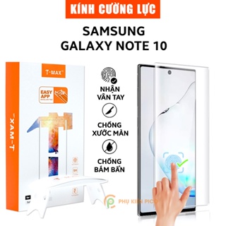 Kính cường lực Samsung Note 10 chính hãng T-Max + keo UV - Dán màn hình Samsung Galaxy Note 10